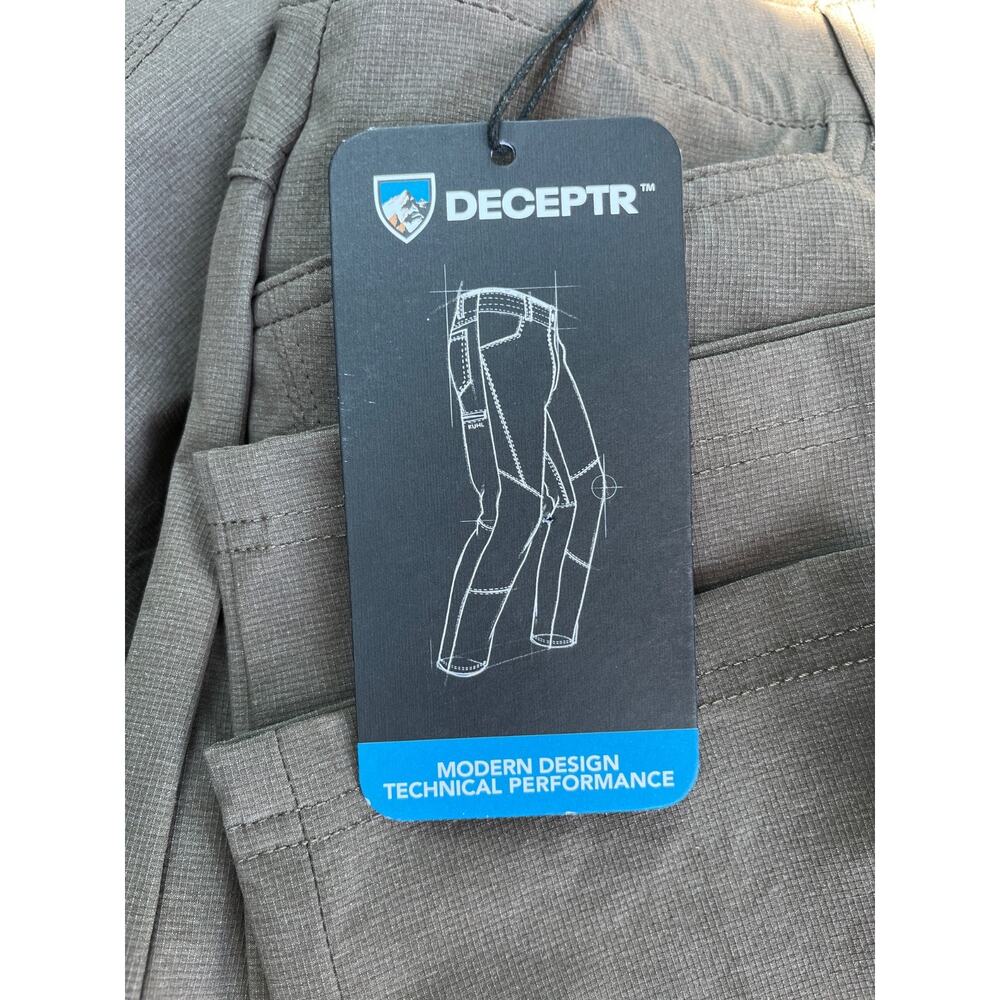 Kuhl Deceptr Pants 42x32 Burnt Olive UPF 50+ Tapered Stretch Hiking NWT - Picture 10 of 13